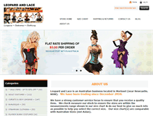 Tablet Screenshot of leopardandlace.com.au